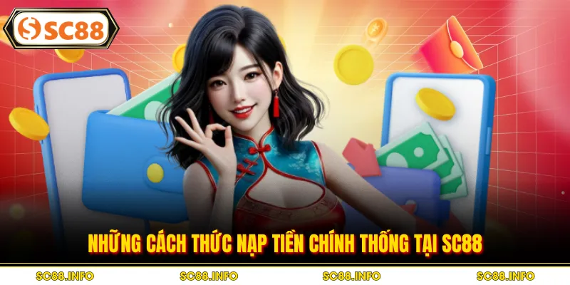 Những cách thức nạp tiền chính thống tại SC88